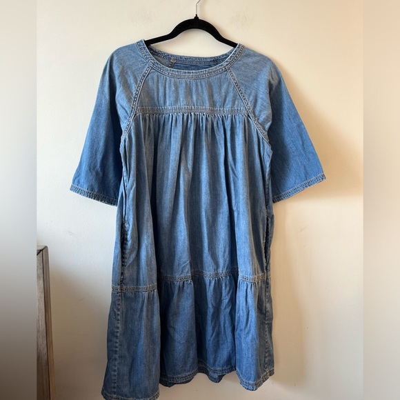 Current/Elliott Denim Baby Doll Dress (size 1) - Picture 1 of 9